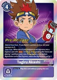 Tagiru Akashi - Across Time Pre-Release Cards - Digimon Card Game card