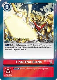 Final Xros Blade - Across Time Pre-Release Cards - Digimon Card Game card