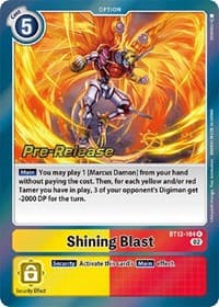 Shining Blast - Across Time Pre-Release Cards - Digimon Card Game card