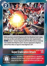 Super Eradication Attack - Across Time Pre-Release Cards - Digimon Card Game card
