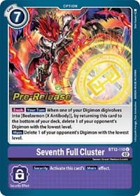 Seventh Full Cluster - Across Time Pre-Release Cards - Digimon Card Game card
