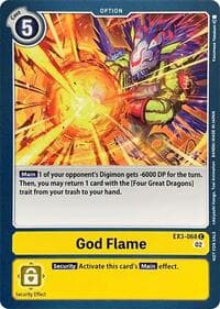 God Flame - Revision Pack Cards - Digimon Card Game card