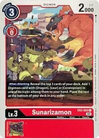 Sunarizamon - Revision Pack Cards - Digimon Card Game card