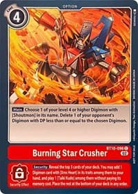 Burning Star Crusher - Revision Pack Cards - Digimon Card Game card