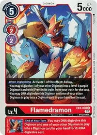 Flamedramon - Revision Pack Cards - Digimon Card Game card