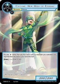 Cyclone, New Hero of Eternal - Crimson Moon's Battleground - Force of Will card