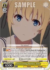 Overcoming Barriers, Eriri - Saekano How to Raise a Boring Girlfriend. flat - Weiss Schwarz card