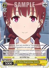 A New Beginning, Izumi - Saekano How to Raise a Boring Girlfriend. flat - Weiss Schwarz card