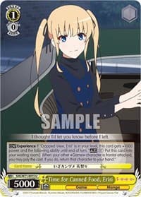 Time for Canned Food, Eriri - Saekano How to Raise a Boring Girlfriend. flat - Weiss Schwarz card