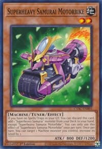 Superheavy Samurai Motorbike - Cyberstorm Access - YuGiOh card