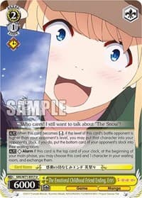 The Emotional Childhood Friend Ending, Eriri - Saekano How to Raise a Boring Girlfriend. flat - Weiss Schwarz card