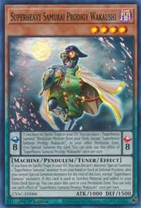 Superheavy Samurai Prodigy Wakaushi - Cyberstorm Access - YuGiOh card
