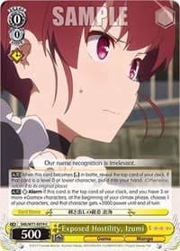 Exposed Hostility, Izumi - Saekano How to Raise a Boring Girlfriend. flat - Weiss Schwarz card