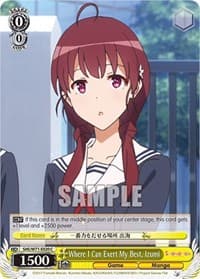 Where I Can Exert My Best, Izumi - Saekano How to Raise a Boring Girlfriend. flat - Weiss Schwarz card