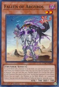 Fallen of Argyros - Cyberstorm Access - YuGiOh card