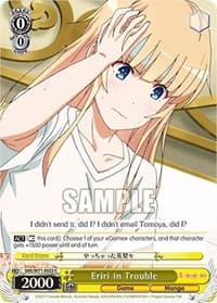Eriri in Trouble - Saekano How to Raise a Boring Girlfriend. flat - Weiss Schwarz card