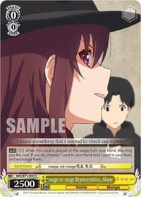 rouge en rouge Representative, Akane - Saekano How to Raise a Boring Girlfriend. flat - Weiss Schwarz card