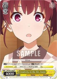 Creativity in the Air, Izumi - Saekano How to Raise a Boring Girlfriend. flat - Weiss Schwarz card