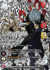 Vile Seizing (Regional License Exam 2023 Contender) - UniVersus: My Hero Academia Promo Cards - UniVersus card
