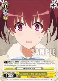 Outcome of the Battle, Izumi - Saekano How to Raise a Boring Girlfriend. flat - Weiss Schwarz card