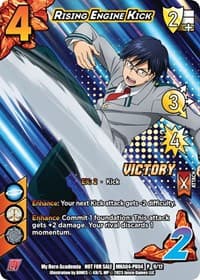 Rising Engine Kick (Plus Ultra Pack 4 Victory) - UniVersus: My Hero Academia Promo Cards - UniVersus card
