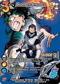 Desperate Struggle (Plus Ultra Pack 4 Judge) - UniVersus: My Hero Academia Promo Cards - UniVersus card