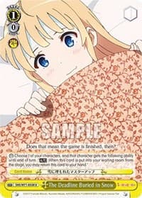 The Deadline Buried in Snow - Saekano How to Raise a Boring Girlfriend. flat - Weiss Schwarz card