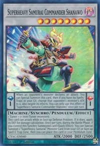 Superheavy Samurai Commander Shanawo - Cyberstorm Access - YuGiOh card