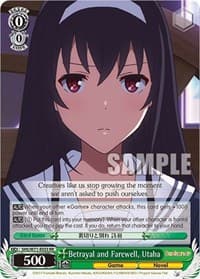 Betrayal and Farewell, Utaha - Saekano How to Raise a Boring Girlfriend. flat - Weiss Schwarz card
