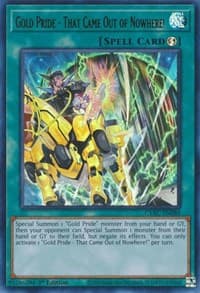 Gold Pride - That Came Out of Nowhere! - Cyberstorm Access - YuGiOh card