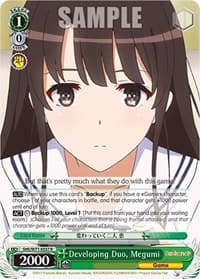 Developing Duo, Megumi - Saekano How to Raise a Boring Girlfriend. flat - Weiss Schwarz card