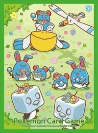 Pokemon TCG: Pokemon Center Japan Exclusive Card Sleeves - Flower Crown and Maril (64-Pack) - Pokemon International Card Sleeves - Card Sleeves card