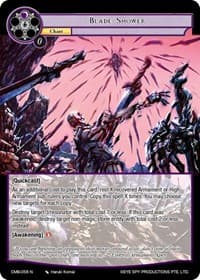 Blade Shower - Crimson Moon's Battleground - Force of Will card