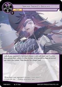 Sword Saint's Insight - Crimson Moon's Battleground - Force of Will card