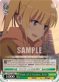 Path of a Creator, Eriri - Saekano How to Raise a Boring Girlfriend. flat - Weiss Schwarz card