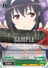 Fantasies in Poor Taste, Utaha - Saekano How to Raise a Boring Girlfriend. flat - Weiss Schwarz card