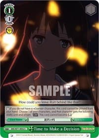 Time to Make a Decision - Saekano How to Raise a Boring Girlfriend. flat - Weiss Schwarz card