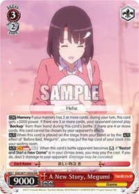 A New Story, Megumi - Saekano How to Raise a Boring Girlfriend. flat - Weiss Schwarz card