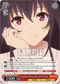 Negotiation Between Boy and Girl, Utaha - Saekano How to Raise a Boring Girlfriend. flat - Weiss Schwarz card