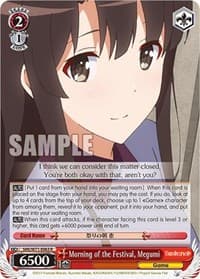 Morning of the Festival, Megumi - Saekano How to Raise a Boring Girlfriend. flat - Weiss Schwarz card