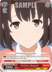 Refrain, Megumi - Saekano How to Raise a Boring Girlfriend. flat - Weiss Schwarz card