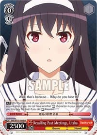 Recalling Past Meetings, Utaha - Saekano How to Raise a Boring Girlfriend. flat - Weiss Schwarz card
