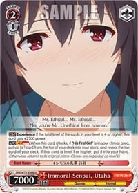 Immoral Senpai, Utaha - Saekano How to Raise a Boring Girlfriend. flat - Weiss Schwarz card