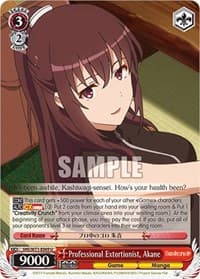 Professional Extortionist, Akane - Saekano How to Raise a Boring Girlfriend. flat - Weiss Schwarz card