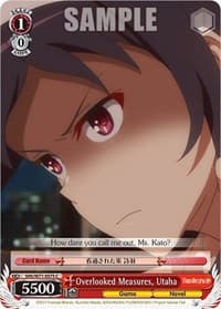 Overlooked Measures, Utaha - Saekano How to Raise a Boring Girlfriend. flat - Weiss Schwarz card