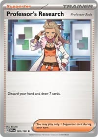 Professor's Research [Professor Sada] - 189/198 (Non-Holo) - Deck Exclusives - Pokemon card