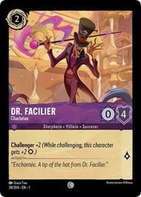 Dr. Facilier - Charlatan - The First Chapter - Disney Lorcana card