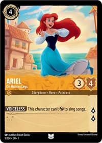 Ariel - On Human Legs - The First Chapter - Disney Lorcana card