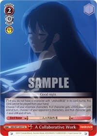 A Collaborative Work - Saekano How to Raise a Boring Girlfriend. flat - Weiss Schwarz card