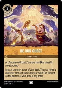 Be Our Guest - The First Chapter - Disney Lorcana card